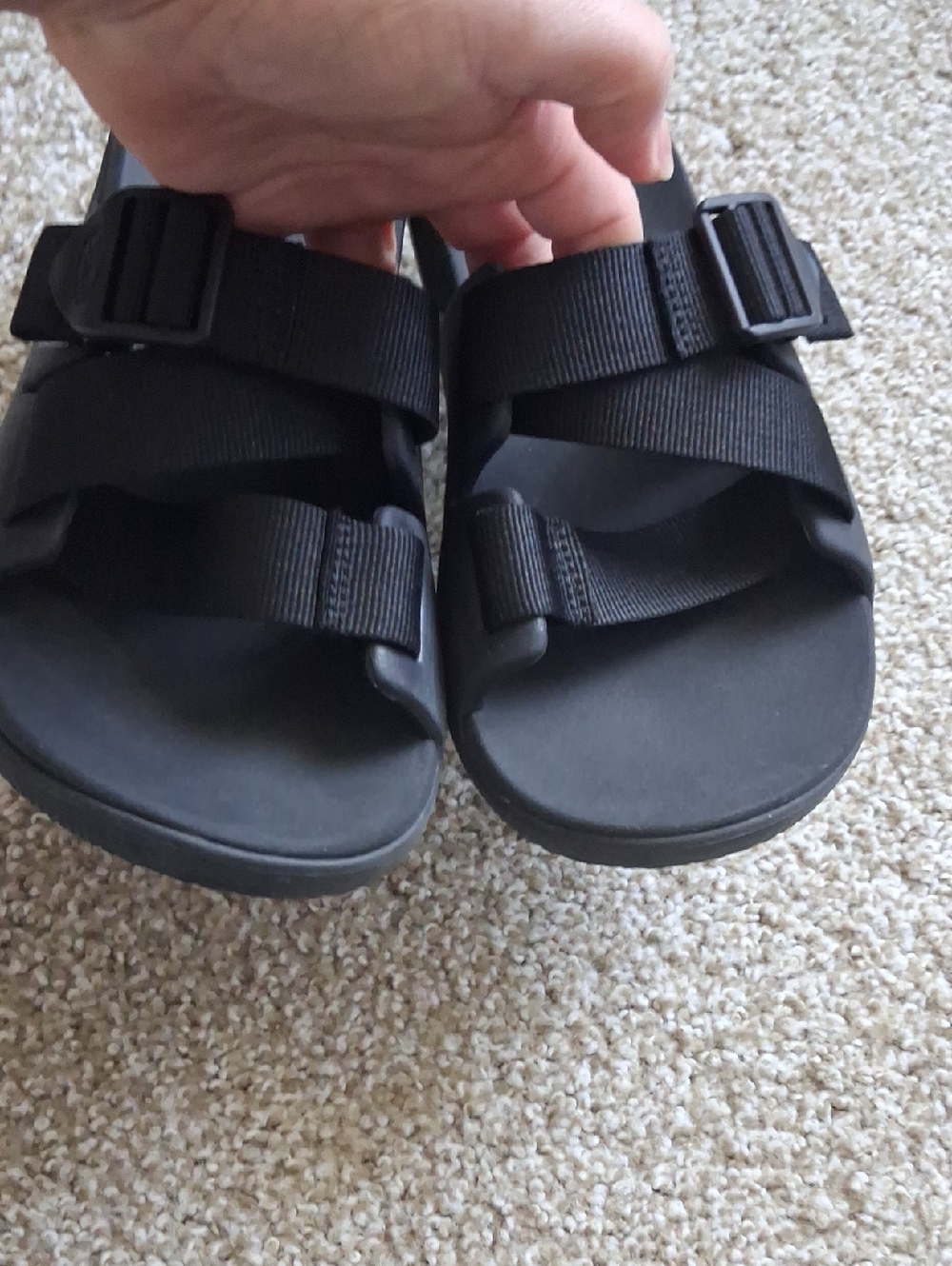 Chaco Black Slide Sandals with Adjustable Straps - Picture 8 of 8
